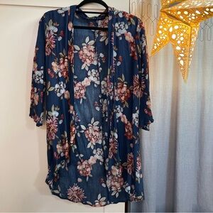 Pink Clover Floral Kimono